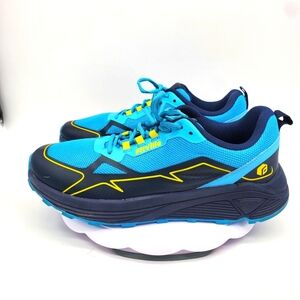 FitVille Mens 11.5 Extra Wide Trail Running Shoes Blue